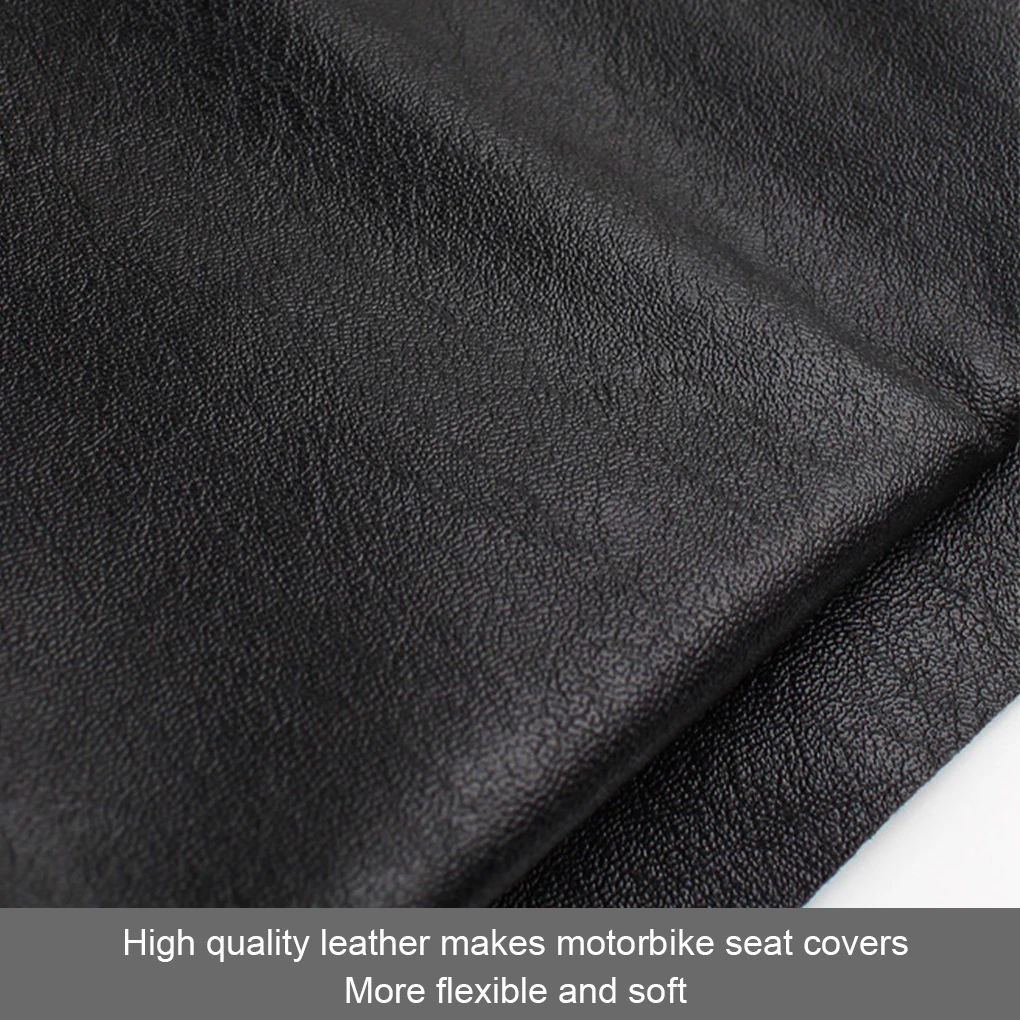 Motorcycle Leather Flexible Seat Cover Electric Bike Waterproof Elastic Seats Protector Guard Motorbike Repair Upgrade