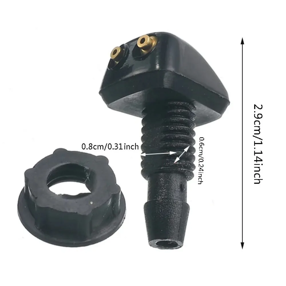 2026 NEW  Car Universal Front Windshield Wiper Nozzle Jet Sprayer Kits Sprinkler Water Fan Spout Cover Washer Outlet Adjustment