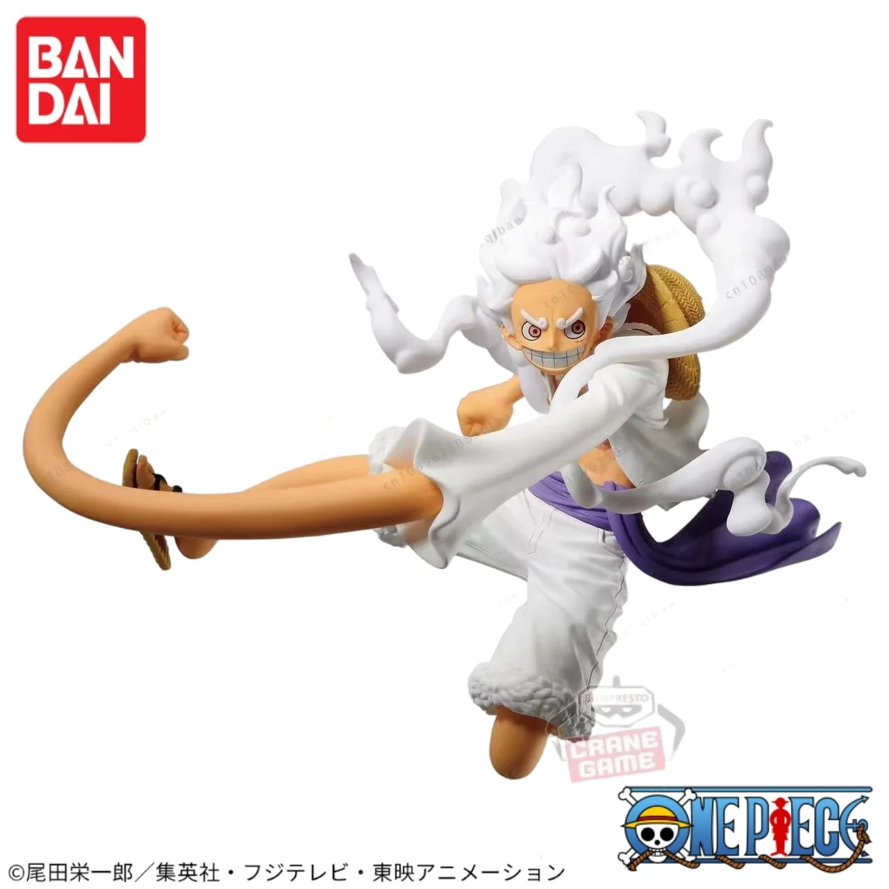 

Bandai в наличии One Piece Banpresto Koa Artist Luffy King Gear 5, фигурки аниме, модель, украшение, игрушка, орнамент, подарок, серия аниме