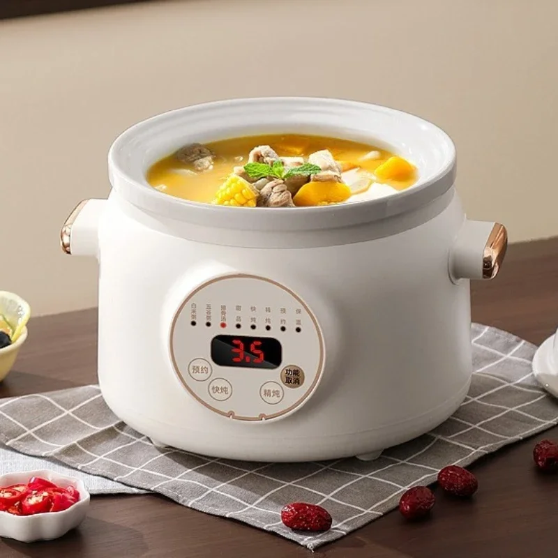 Purple clay electric stew pot household fully automatic soup pot health electric casserole food supplement porridge pot