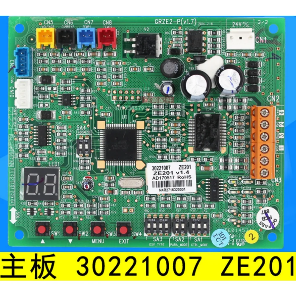 apply to Air Conditioning Computer Board Control Panel 30221007 Mainboard Ze201 Circuit Board GRZE2-P