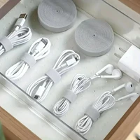 3M Hook and Loop Fastener Cable Organizer Cable Ties Wire Winder Keeper USB Cables Management Protector Earphone Mouse Cord Ties 6