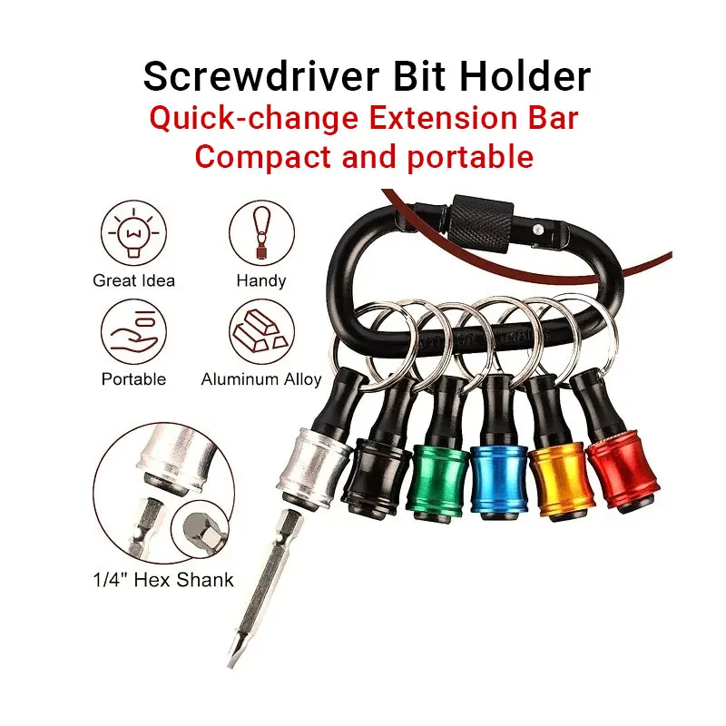 

Hex Drill Bit Holders Quick Release Magnetic Screwdriver Bits Holder Extension Drill Screw Adapter Easy Change Keycha