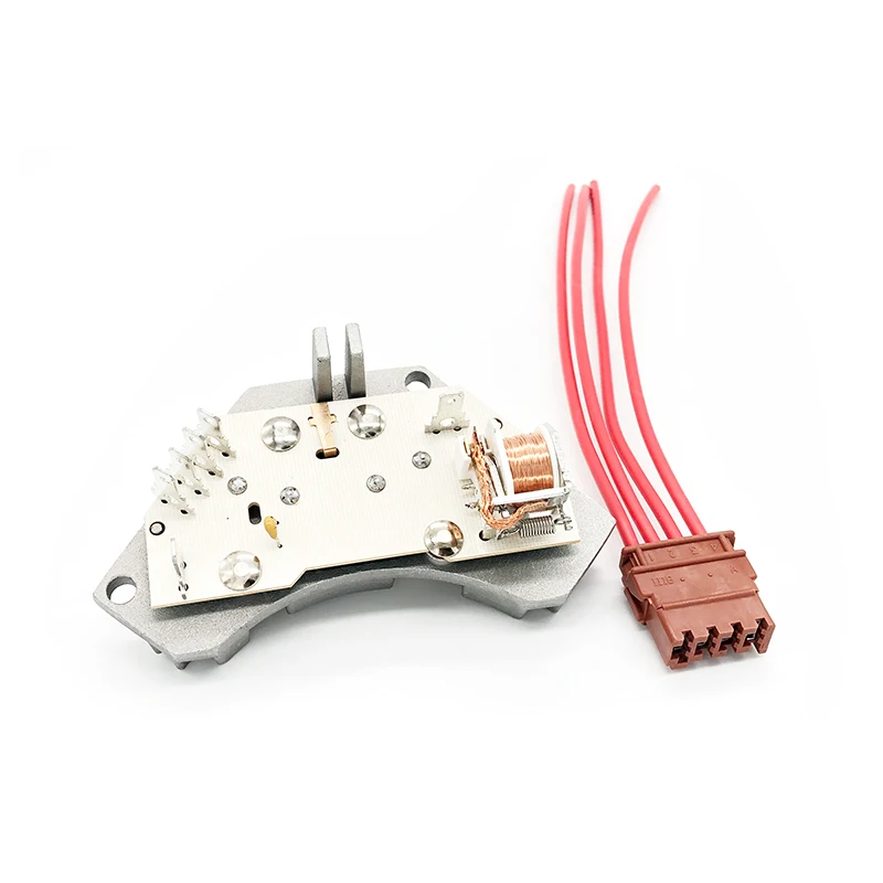 Blower Motor Heater Resistor and Wiring Harness Cable for Citroen Saxo Xsara Xantia Berlingo ZX AX 644178 white PCB