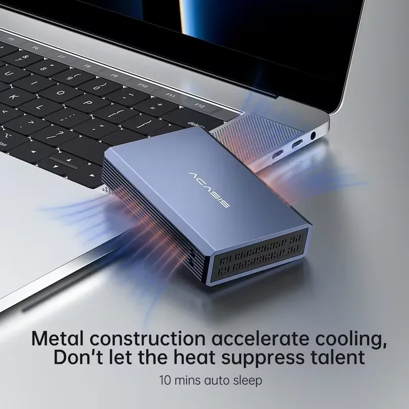 ACASIS 2-Bay RAID External HDD Enclosure - USB 3.0 Dual Hard Drive Dock for 2.5" SATA SSD/HDD, Support RAID/JBOD  & Tool-Free