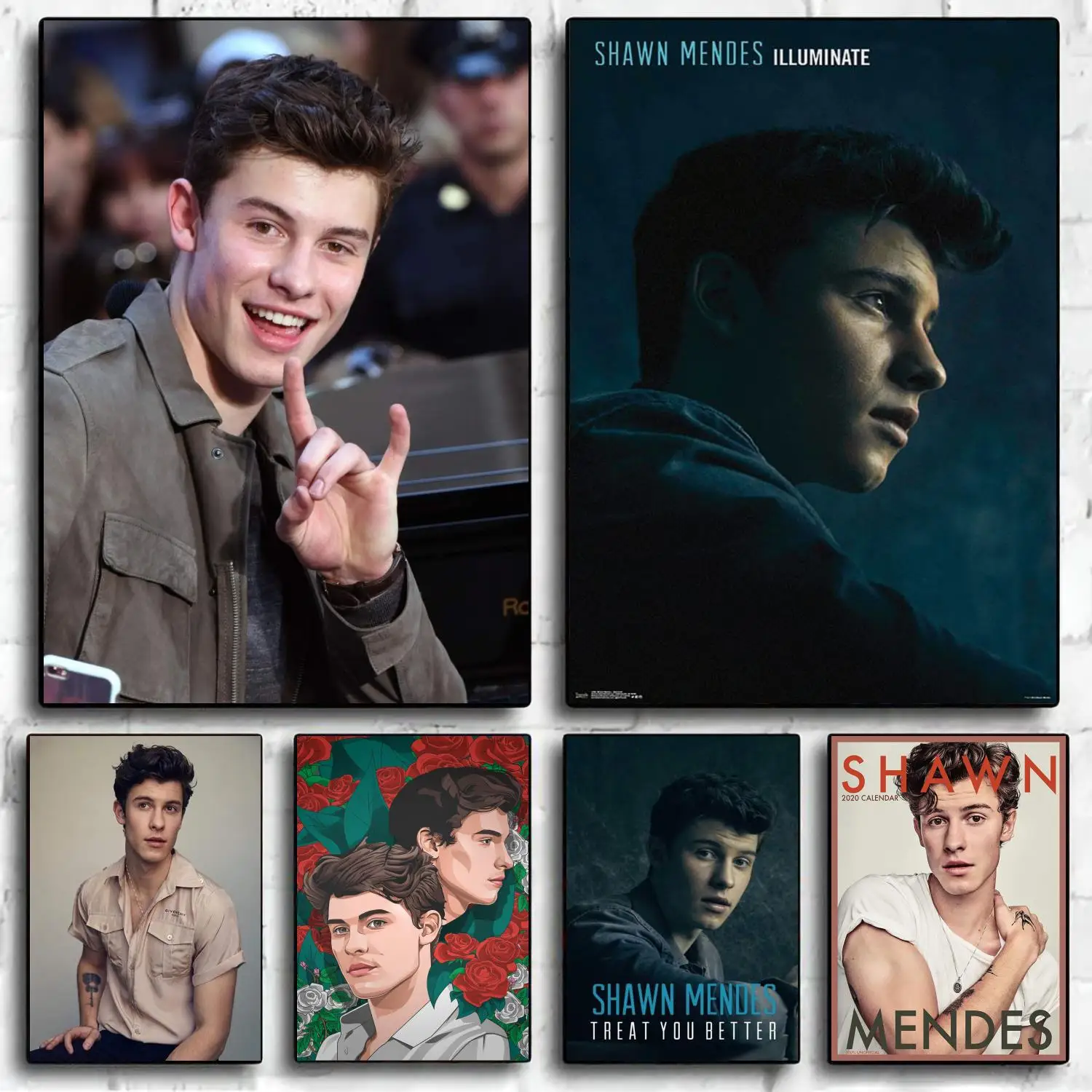 

Shawn Mendes Rapper Music Male Pop Decoration Art Poster Wall Art Personalized Gift Modern Family bedroom Decor Canvas Posters