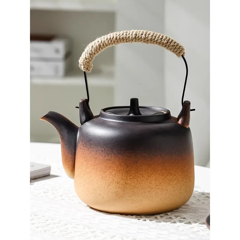 Household tea pot, ceramickung fu tea pot, large ceramicpot, boiling waterpot, electric ceramicstove, outdoorpen flame cha