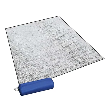 진주 면 양면 복합 절연 알루미늄 필름 수면 패드, 방수 포일, 야외 캠핑 매트, 200x200cm