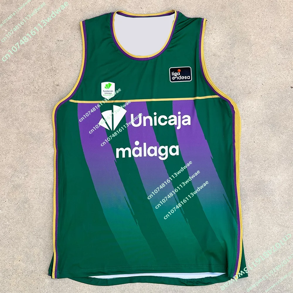 Nueva Camiseta de la Liga Española de Baloncesto 25/26, Chaleco Deportivo de Baloncesto para Hombre, Camiseta de Baloncesto Málaga, Conjunto de Secado Rápido para Niños