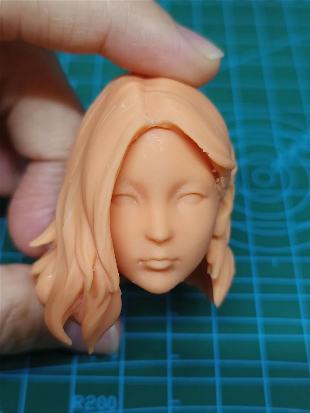 Unpainted 1/6 Scale Beauty Head Sculpt Model For 12 inch Action Figure Dolls Painting Exercise