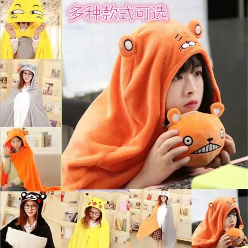 Totoro Bear Cat Umaru Chan cosplay Halloween costumes women anime soft hoodie pajamas animal blanket warm cloak as7751