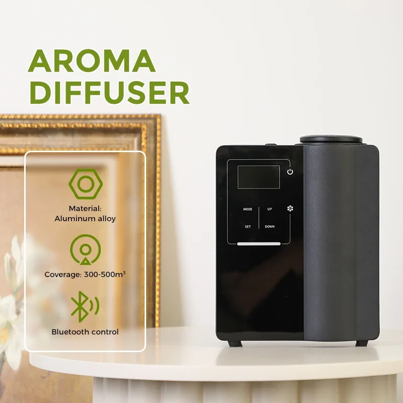 Home Perfume 500m³ Bluetooth APP Aroma Diffuser Air Freshener Metal Body 2024 New Product Hotel Flavoring Office Air Purifier