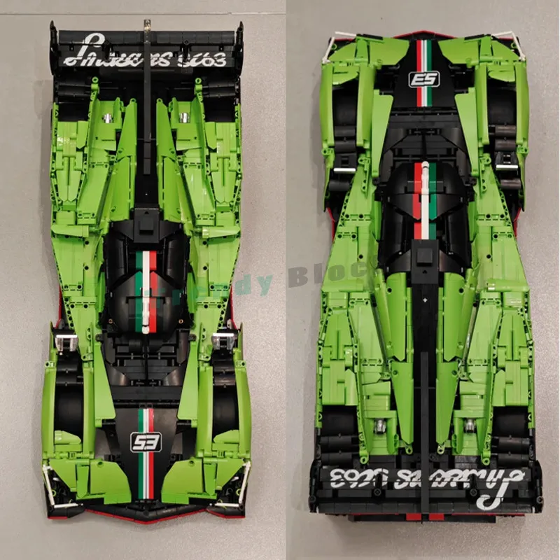 Y18081 3771 elementów 1:8 SC63 Wyścigowy Model Samochodu Techniczny RC 24 GODZIN W MANSIE Zabawki Prezent dla Chłopców