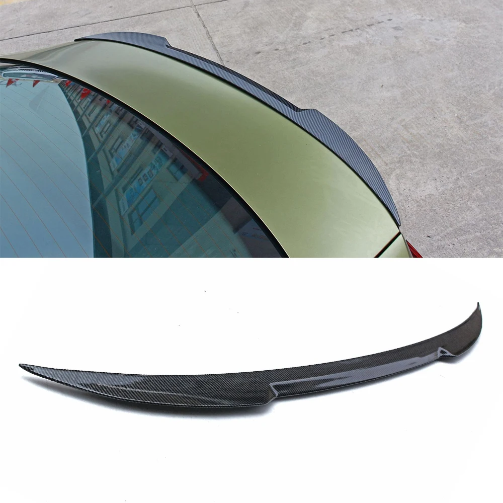 

For Trumpchi GAC Empow 2021 2022 2023 2024 Car Rear Trunk Lid Duck Lip Spoiler Wings ABS Black Carbon Tuning Accessories Parts