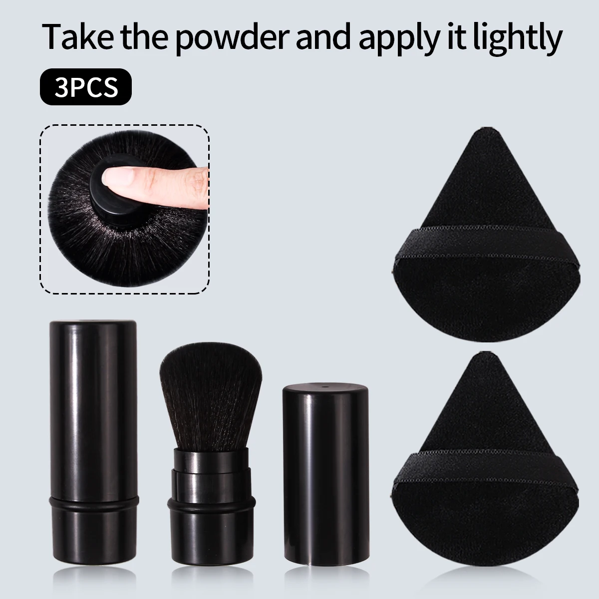 คุณภาพแบบพกพา Retractable Blush แปรง Soft Loose Powder Foundation แปรงแต่งหน้าอเนกประสงค์เครื่องมือแต่งหน้าความงาม