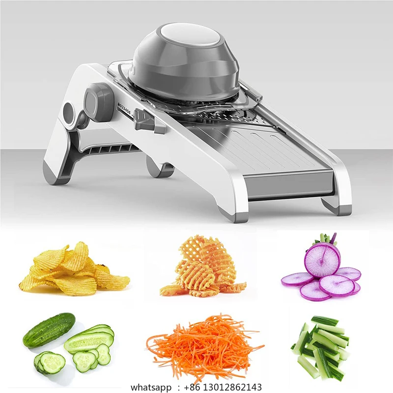 

Adjustable vegetable slicer stainless steel vegetable slicer potato onion slicer JT214
