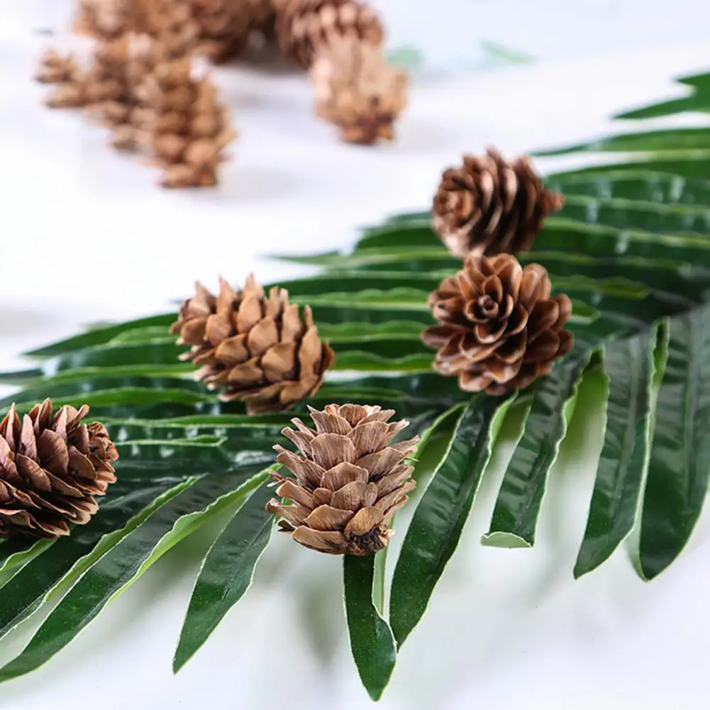 20Pcs Simulation Pine Cone Novel Convenient Artificial Pine Cone Decorative DIY Simulation Pinecone for Garden