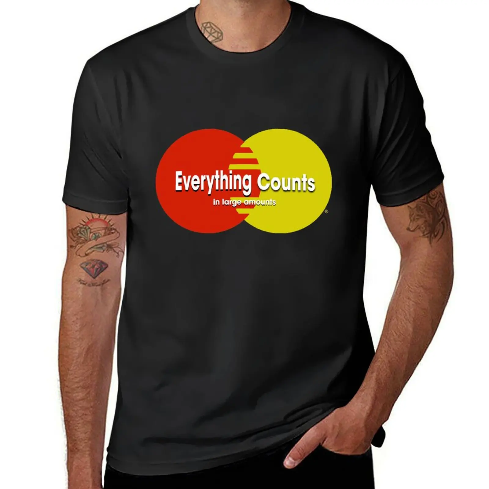 Everything Counts in Large Amounts T-Shirt summer tops boys animal print men graphic t shirts