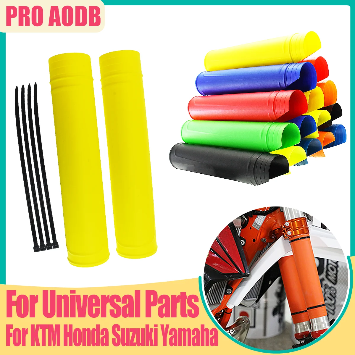 

For KTM Yamaha Kasawaki Suzuki Honda Husqvarna Motocross Universal Fork Cover Shock Absorber Guard Protector ATV Dirt Bike