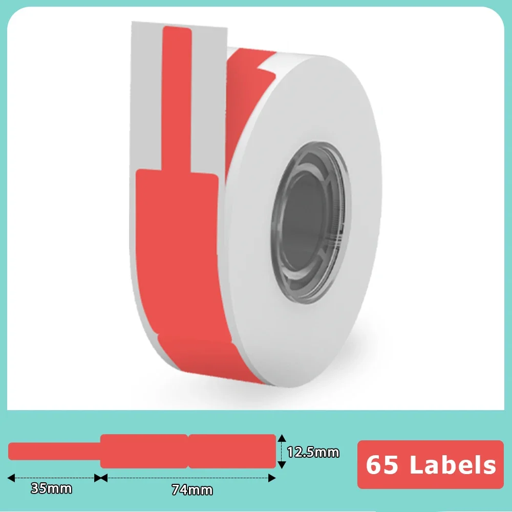 1Roll Phomemo Q30 D30 D32 D35 Adhesive Label Maker Paper for Name Sticker Thermal Rolls Ticket Self-Cut Tag Note FOR Q32 Q35