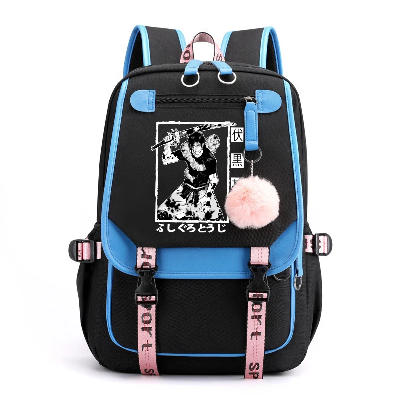 Anime Fushiguro Toji Printing Backpack Kids Boys Girl School Bag Teens Travel Bags Laptop Bag