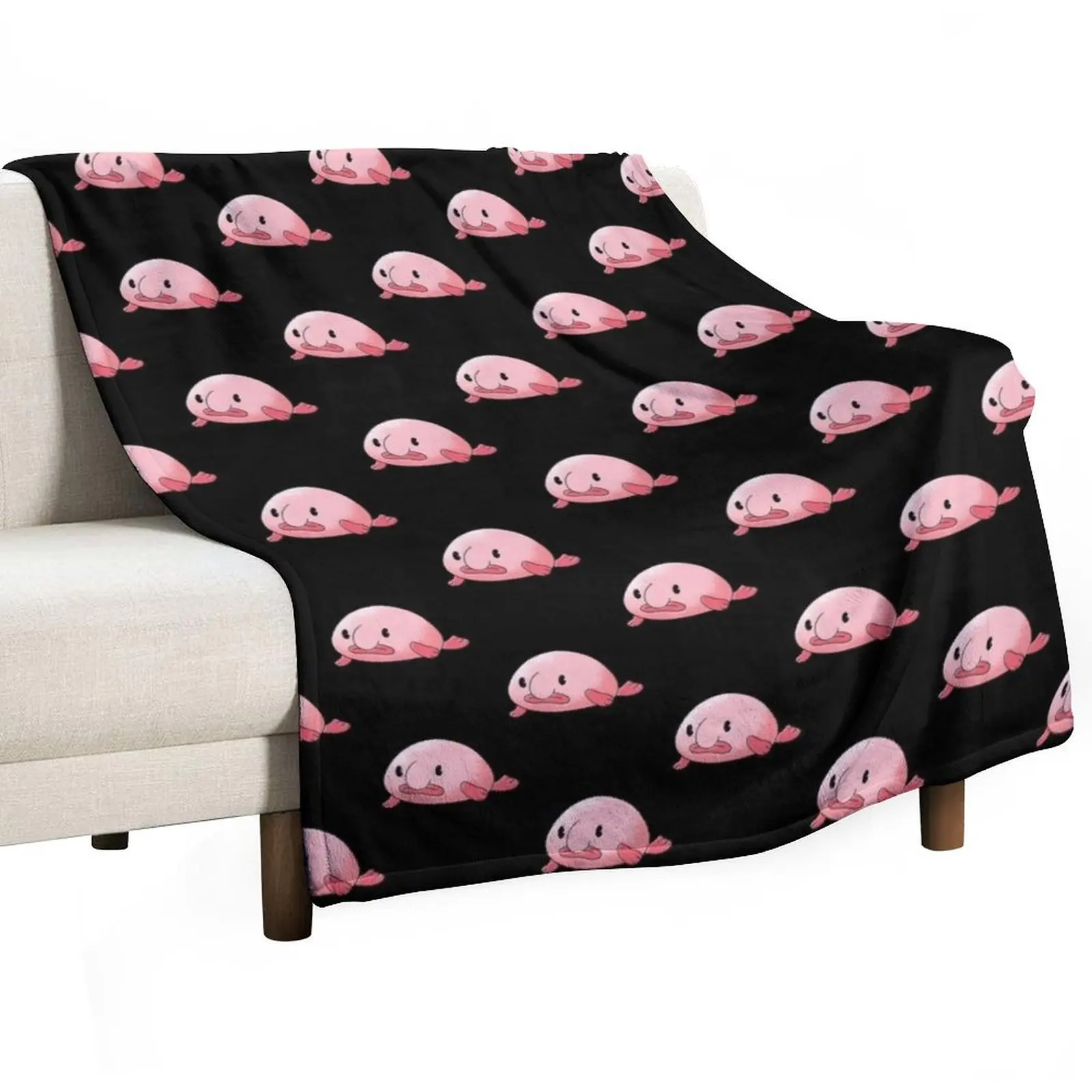 Cute Blobfish Throw Blanket Stuffeds Large cosplay anime Blankets For Baby Cute Quilt Blankets