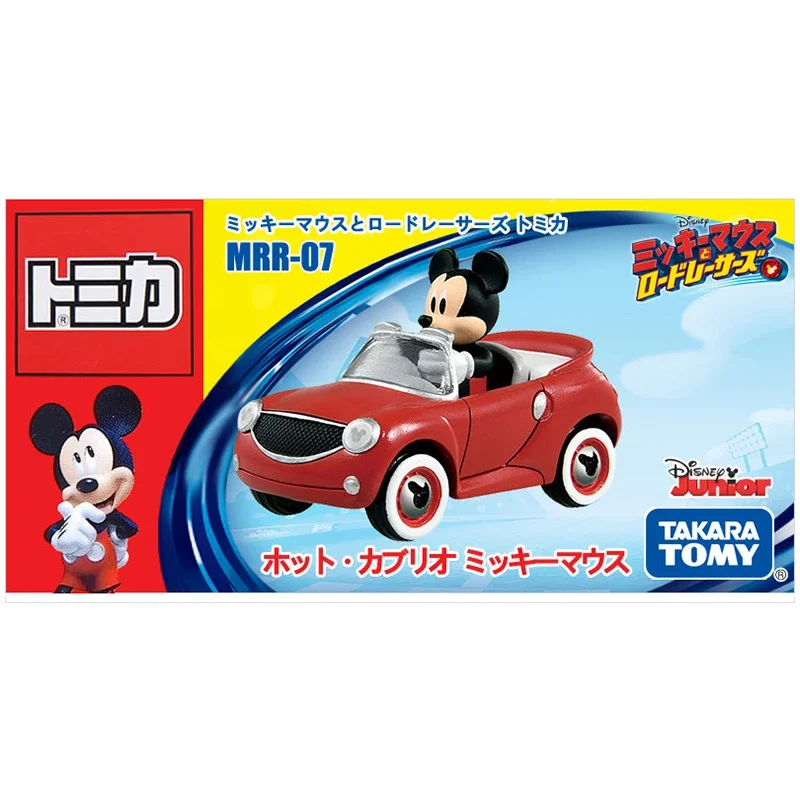 نموذج سبيكة من TAKARA TOMY-Diecast ، سباق Disney ، ميكي قابل للتحويل الساخن ، مجموعة الأولاد ، لعبة العرض ، هدية عيد الأطفال