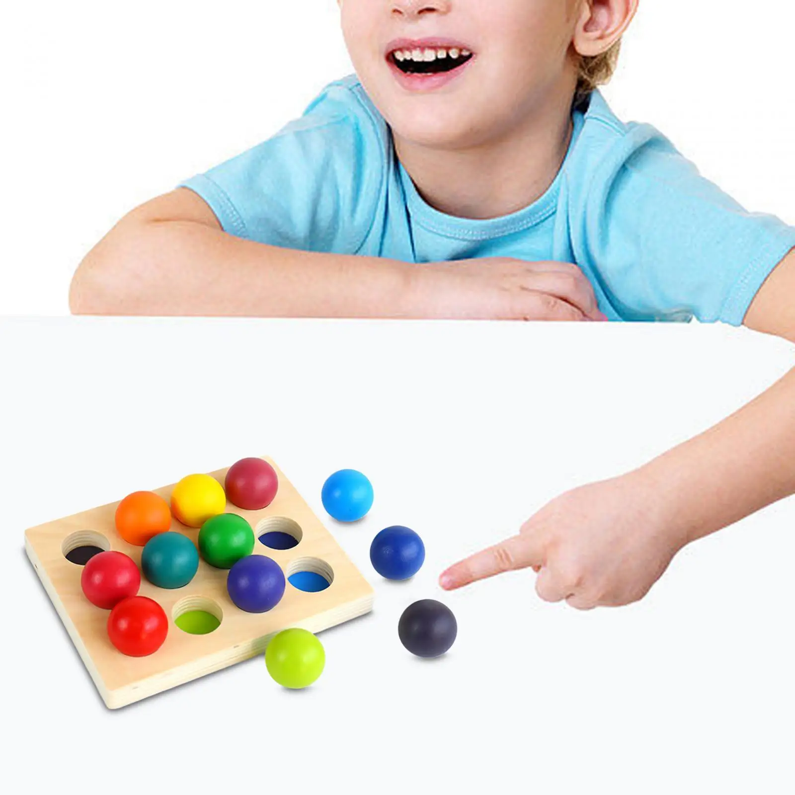 Giocattoli Montessori gioco di smistamento dei colori apprendimento precoce per bambini bambini Peg Board