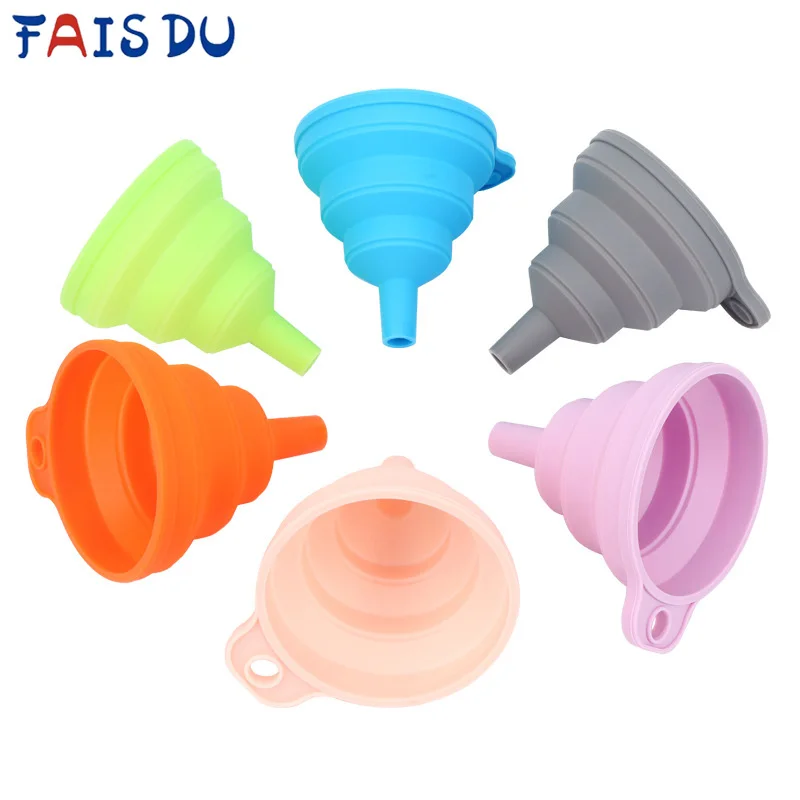 

FAIS DU Silicone Funne Food Grade Silicone Collapsible Funnel for Filling Water Bottle Liquid Powder Kitchen Funnel