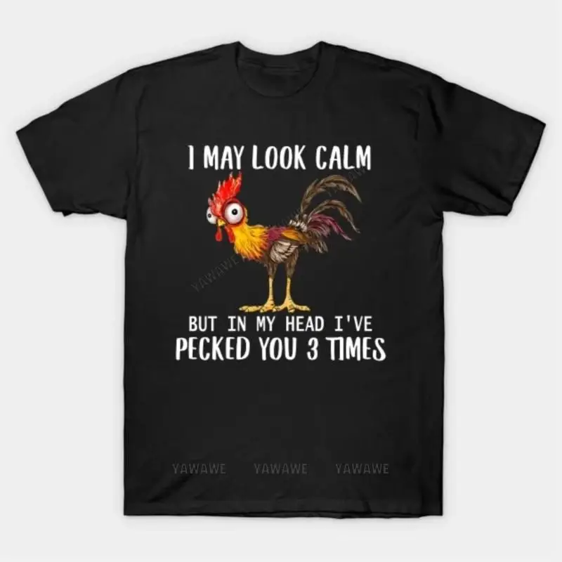 Beach man tee shirt fashion print tees UT IN MY HEAD IVE PECKED YOU THREE TIMES T Shirt teenager tee shirt male summer top