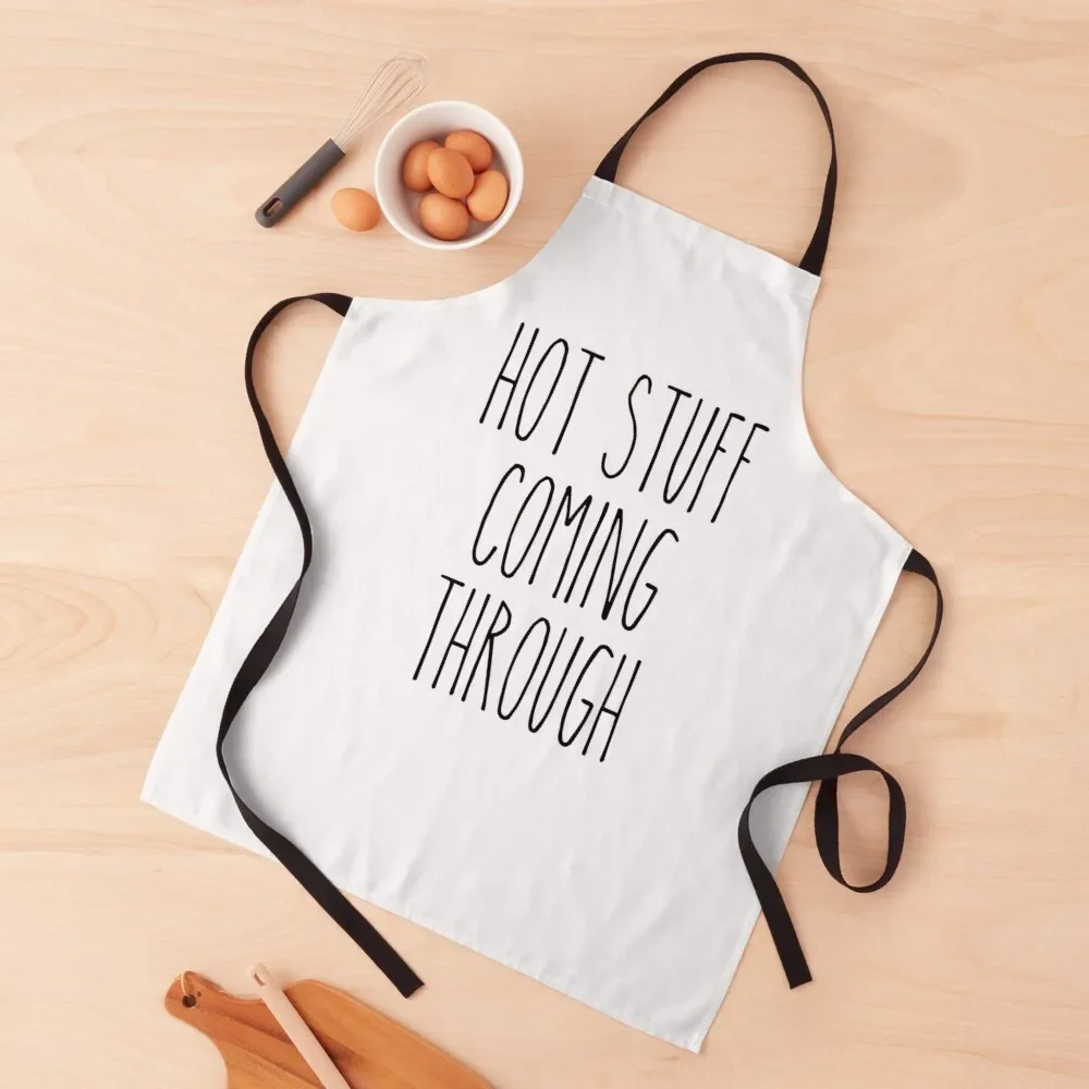 

Rae Dunn Inspired Hot Stuff Coming Through Apron useful gadgets for home custom women's kitchen for kitchen useful Apron