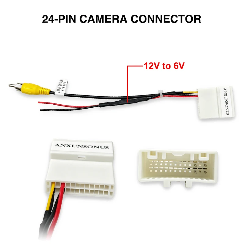 24Pin/18Pin Wiring Harness for Hyundai Accent Sonata Kia Ceed Sportage, 24Pin 6V Camera Adapter, SWC, P&P 16Pin Android Loom