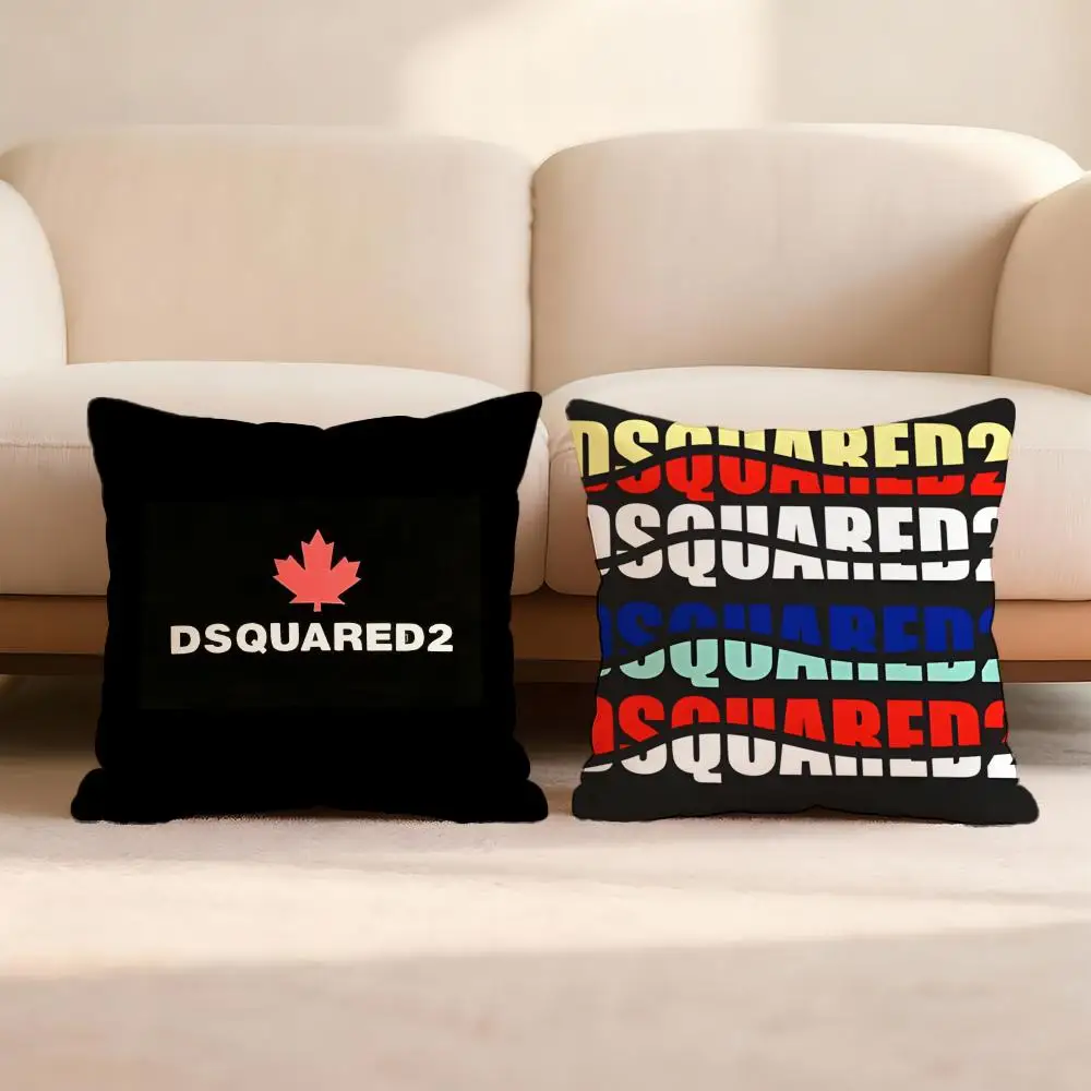 DSQUARED2 Cushion Cover Home & Car Multi-Scene Pillow Cover - Reversible, Soft & Durable for Daily Use