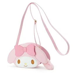 Monederos y bolsos de Hello Kitty, bolsos de hombro Sanrio para mujer, cartera bonita, bolsa Kuromi My Melody, bandolera, estuche de moda