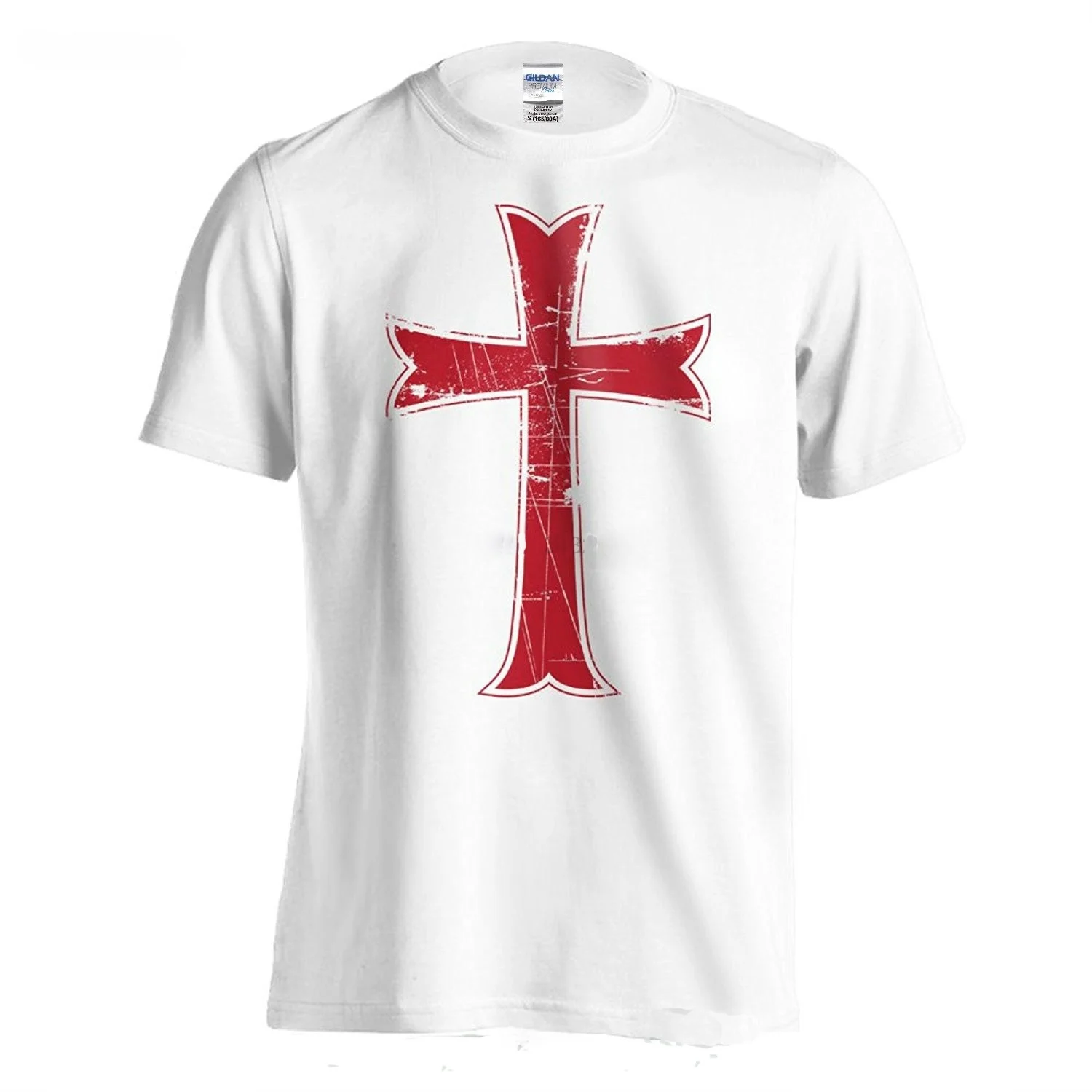 Men Brand Clothihng Top Quality Fashion Mens T Shirt Cotton Crusader Knights Templar Distressed  T Shirt