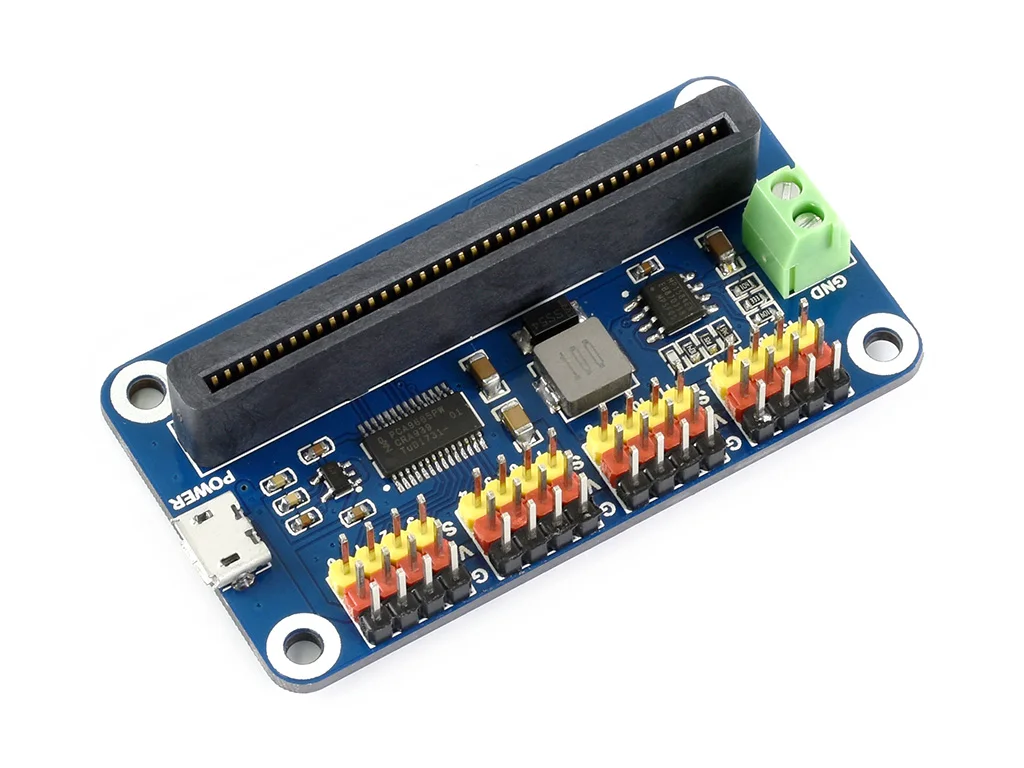 Waveshare Servo Driver for micro:bit, 16-Channel, 12-bit, I2C