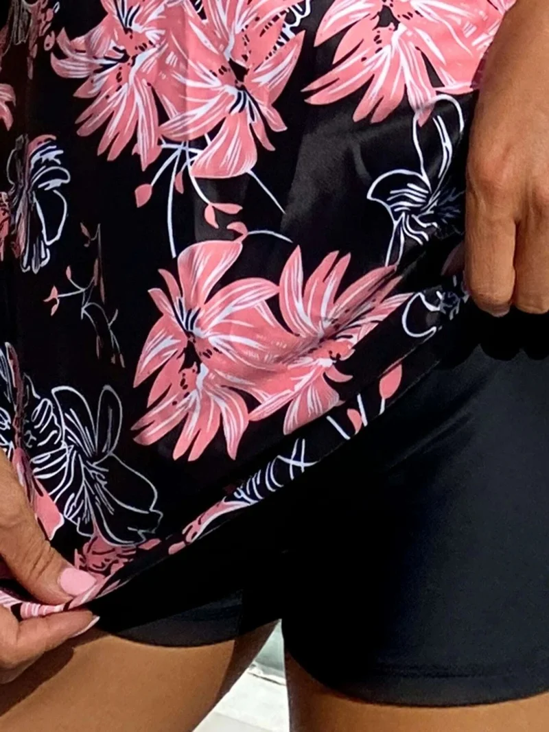 Floral Print Tankini Set Sommer Kleidung Frauen Bikini Set Badeanzug Gepolsterte Bademode Badegäste Badeanzug Zwei Stücke Bademode