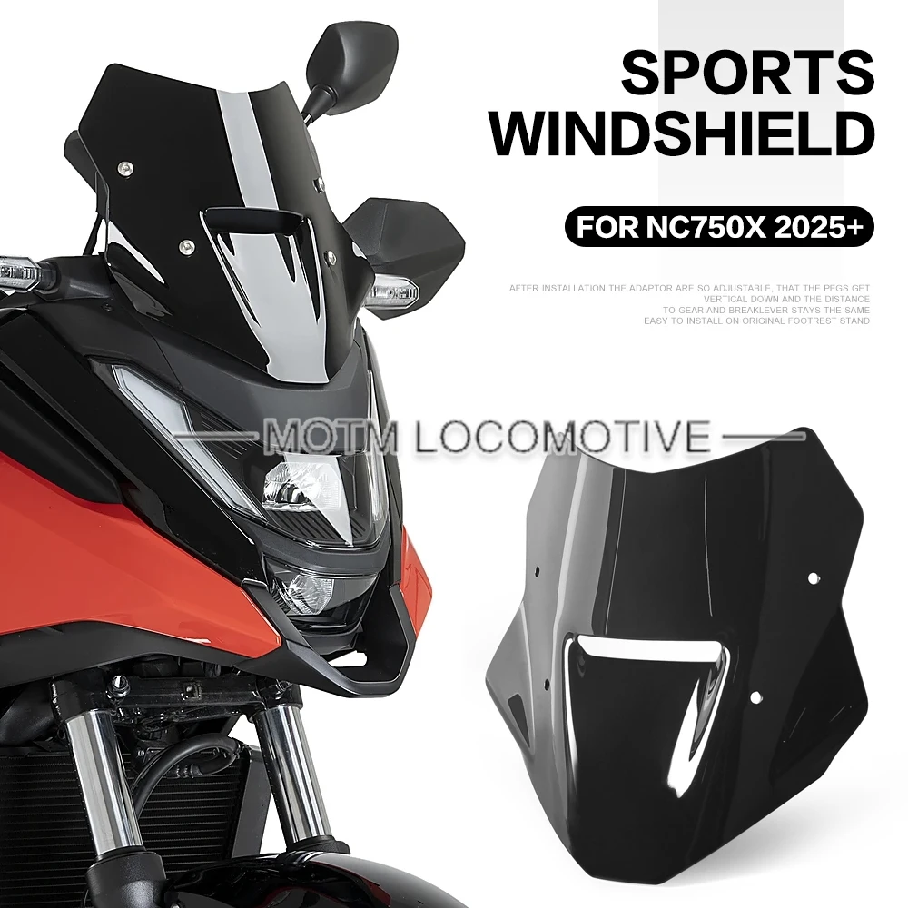 

FOR Honda NC750X Motorcycle Modified Front Windshield Deflector Racing Windshield Fairing 2025 2026