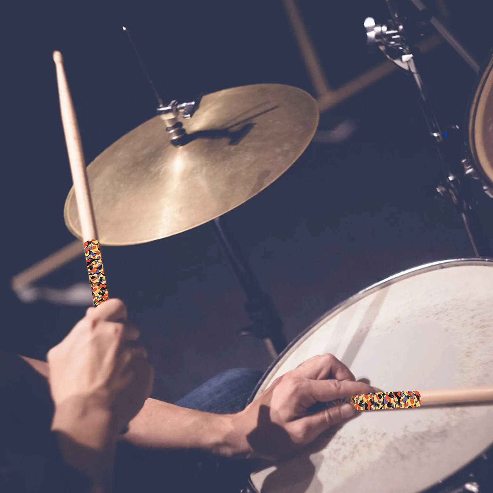 

6Pcs Drum Stick Non-Slip Sweat Wrap Belt Durable Flexible Tape for Electronic Drum Racket Accessories Drumstick Belts