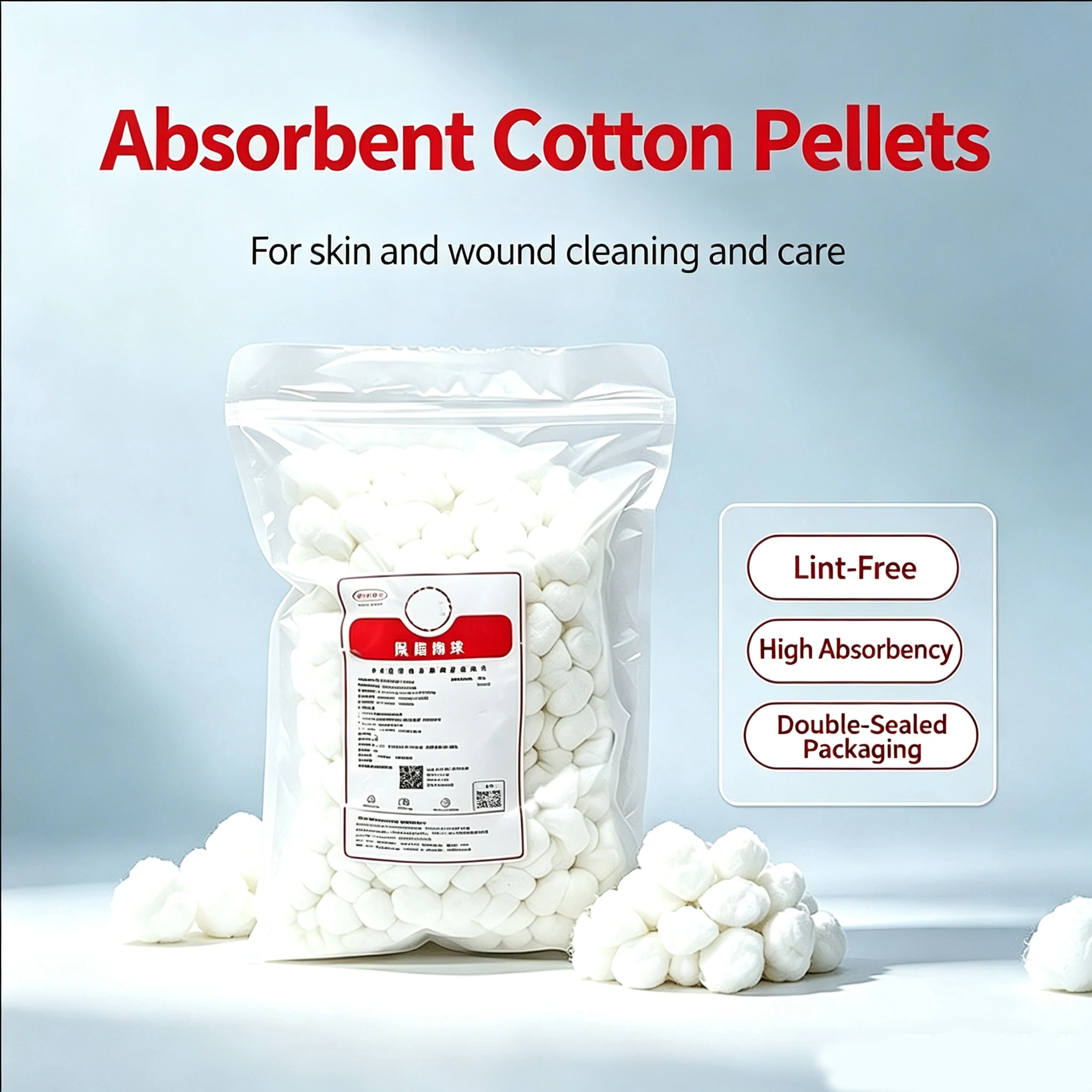 Disposable Dental Cotton Pellets Absorbent Cotton Balls Medical Cotton Pellet For Dental Clinic Tools Teeth Whitening Oral Care