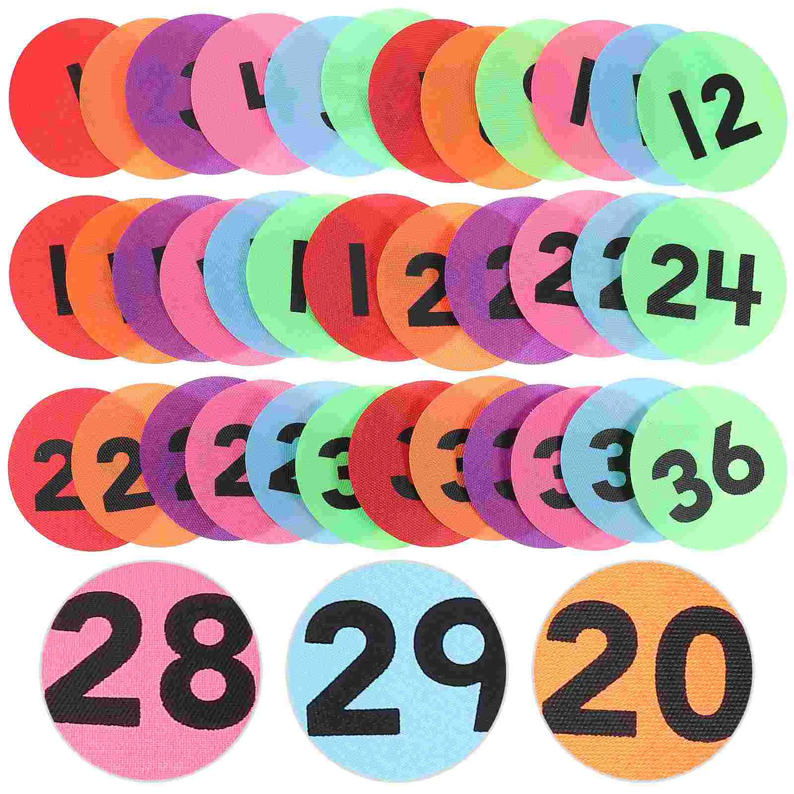 

Children's Number Rug Carpet Dots Classroom for Game Marking Stickers Markers Supplies Round