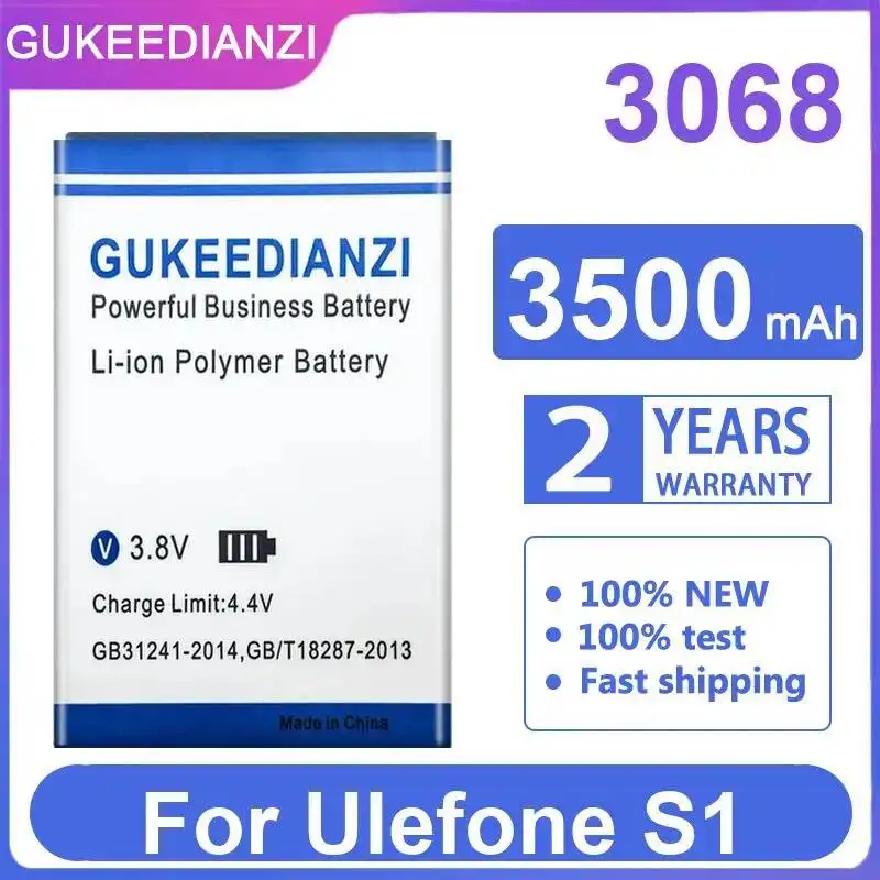 

Аккумулятор для мобильного телефона Ulefone S1 с отличной работой при низких температурах, 3500 мАч, модель 3068