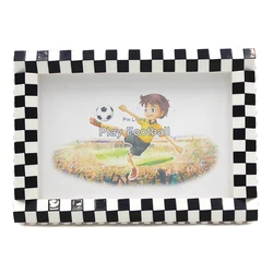 Sports Football DIY Building Block Photo Frame Handmade Simple Baby Set Event Gift