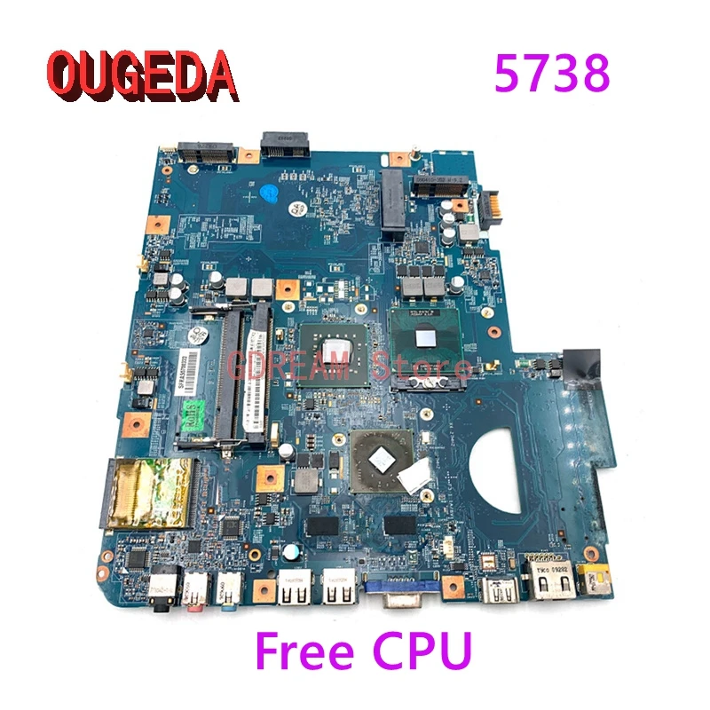 

OUGEDA MBP5601015 MBPKE01001 48.4CG07.011 For Acer aspire 5738 Laptop Motherboard Free CPU HD4500 DDR2 main board full test