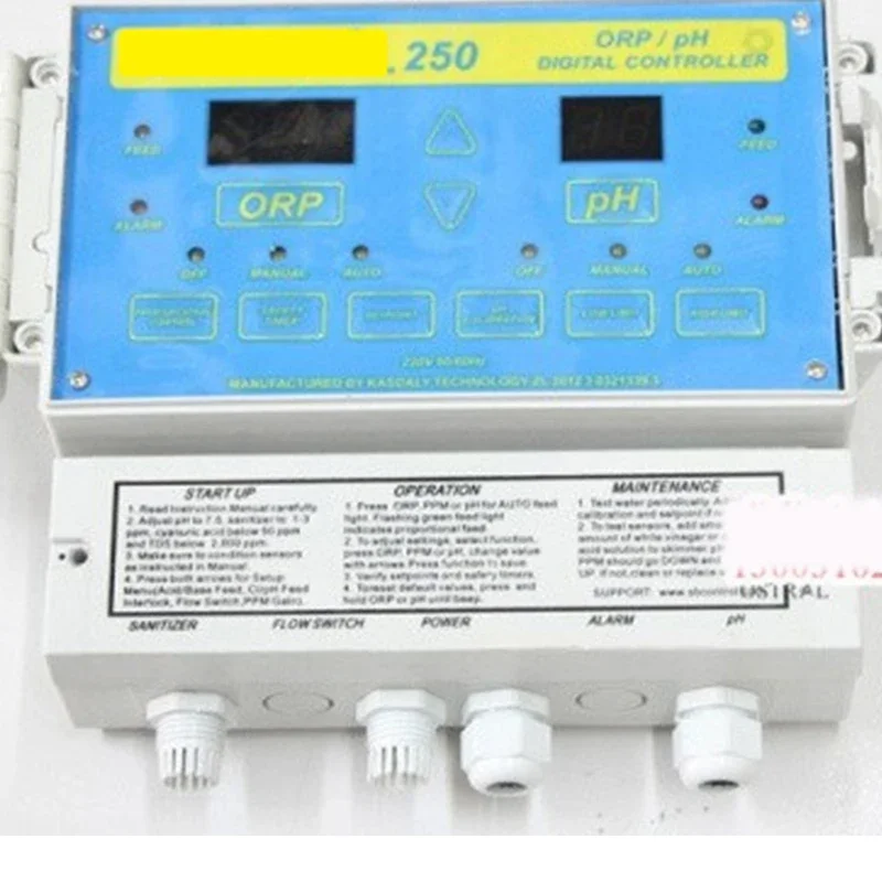 Swimming Pool Water Quality Monitor Satellite 250 Detector Automatically Controls Dosing Pump To Monitor PH/ORP Value