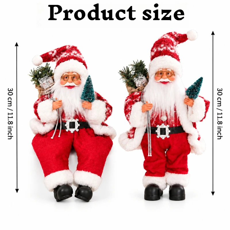 1Pc Christmas decoration ornament, festive party desktop decoration, red take the tree old man ornament, holiday gifts