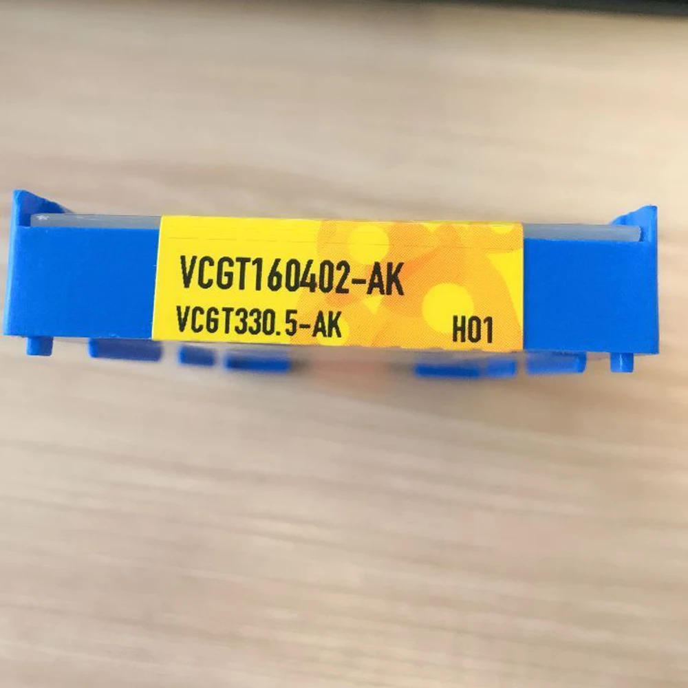 Original Korea ไม่ปลอม VCGT160402-AK H01คาร์ไบด์ VCGT 160402 CNC เครื่องมือสำหรับอลูมิเนียมกลึงเครื่องกลึงโลหะ