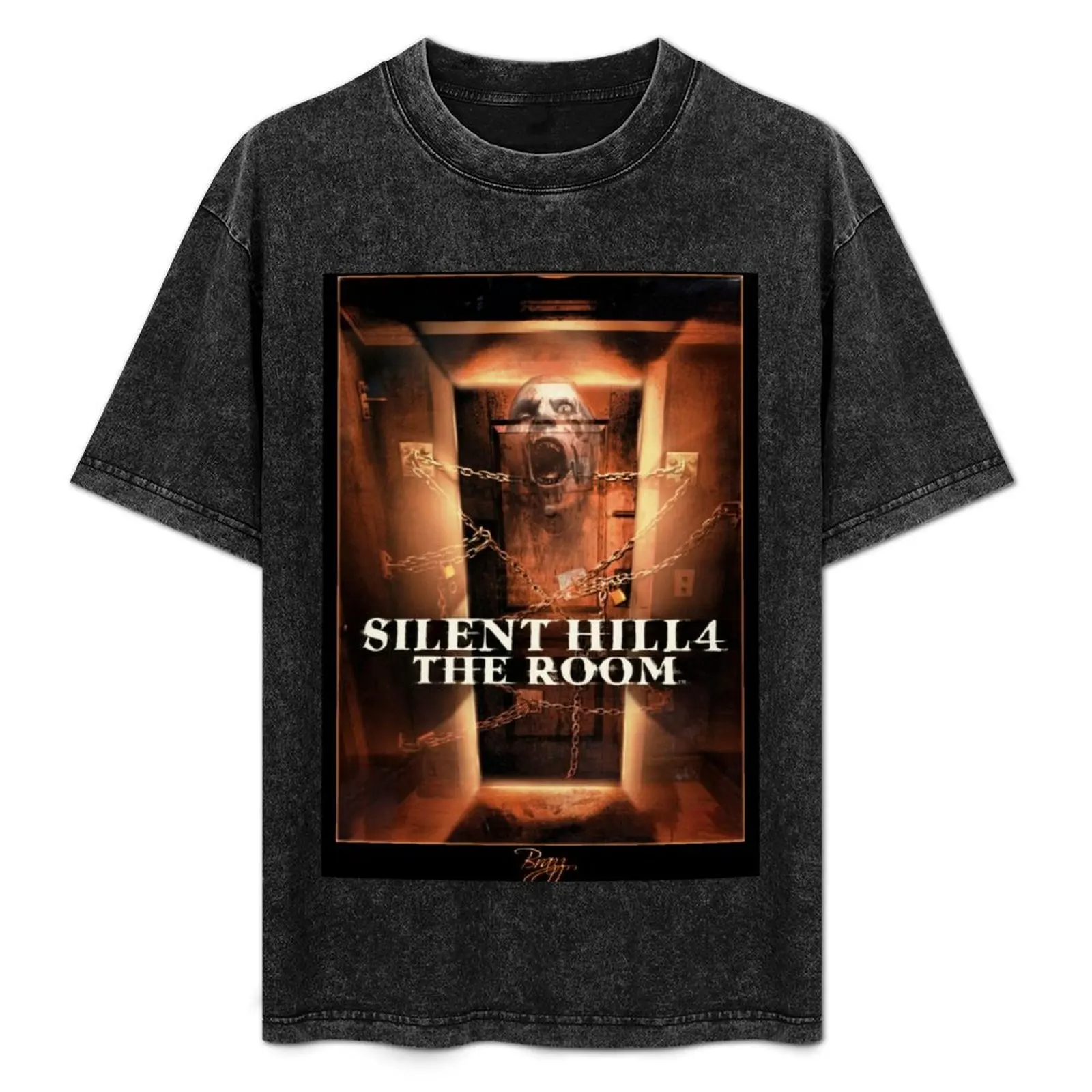 

Silent Hill 4 The Room - Ps2 Box Art Cover (Orignial) T-Shirt Big and Tall Basic Tee Shirt