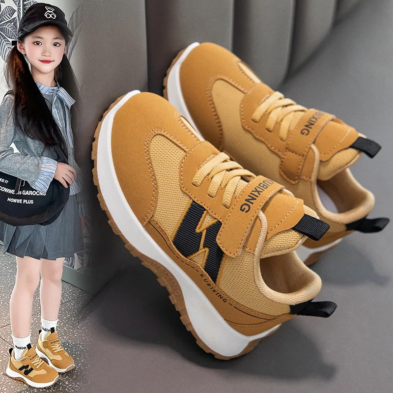 New Sneaker Children Athletic Shoes Spring New Styles Soft Lightweight Non-Slip Trendy Versatile Comfy Everyday Flats for Kids