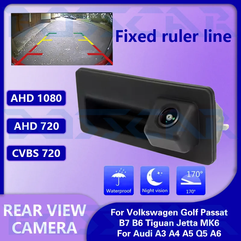 

Водонепроницаемая автомобильная камера заднего вида ночного видения для Volkswagen Golf Passat B7 B6 Tiguan Jetta MK6 для Audi A3 A4 A5 Q5 A6